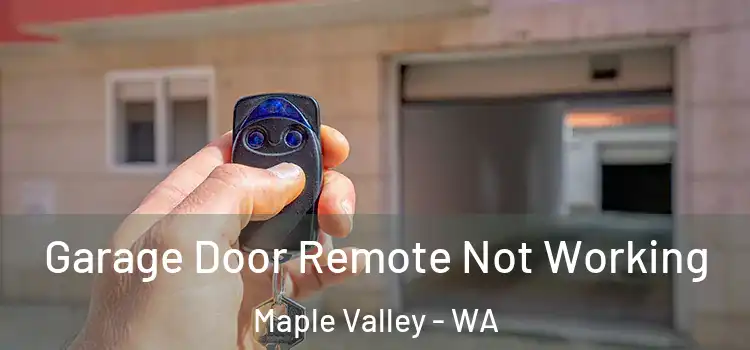  Garage Door Remote Not Working Maple Valley - WA